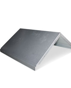 Cover galv f/egg channel plastic 500 in idler unit